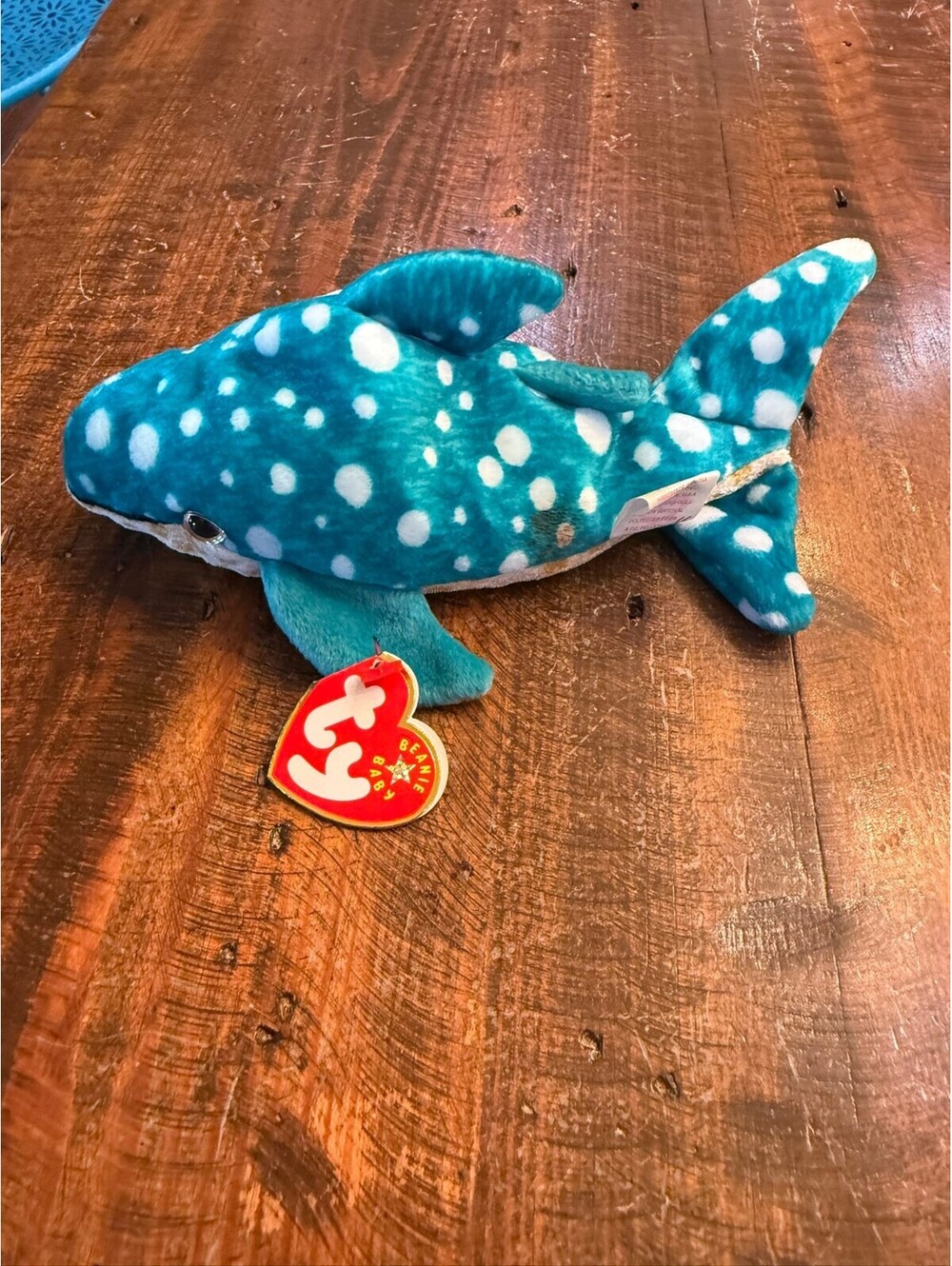 Ty Beanie Baby Poseidon the Whale Shark Plush Toy